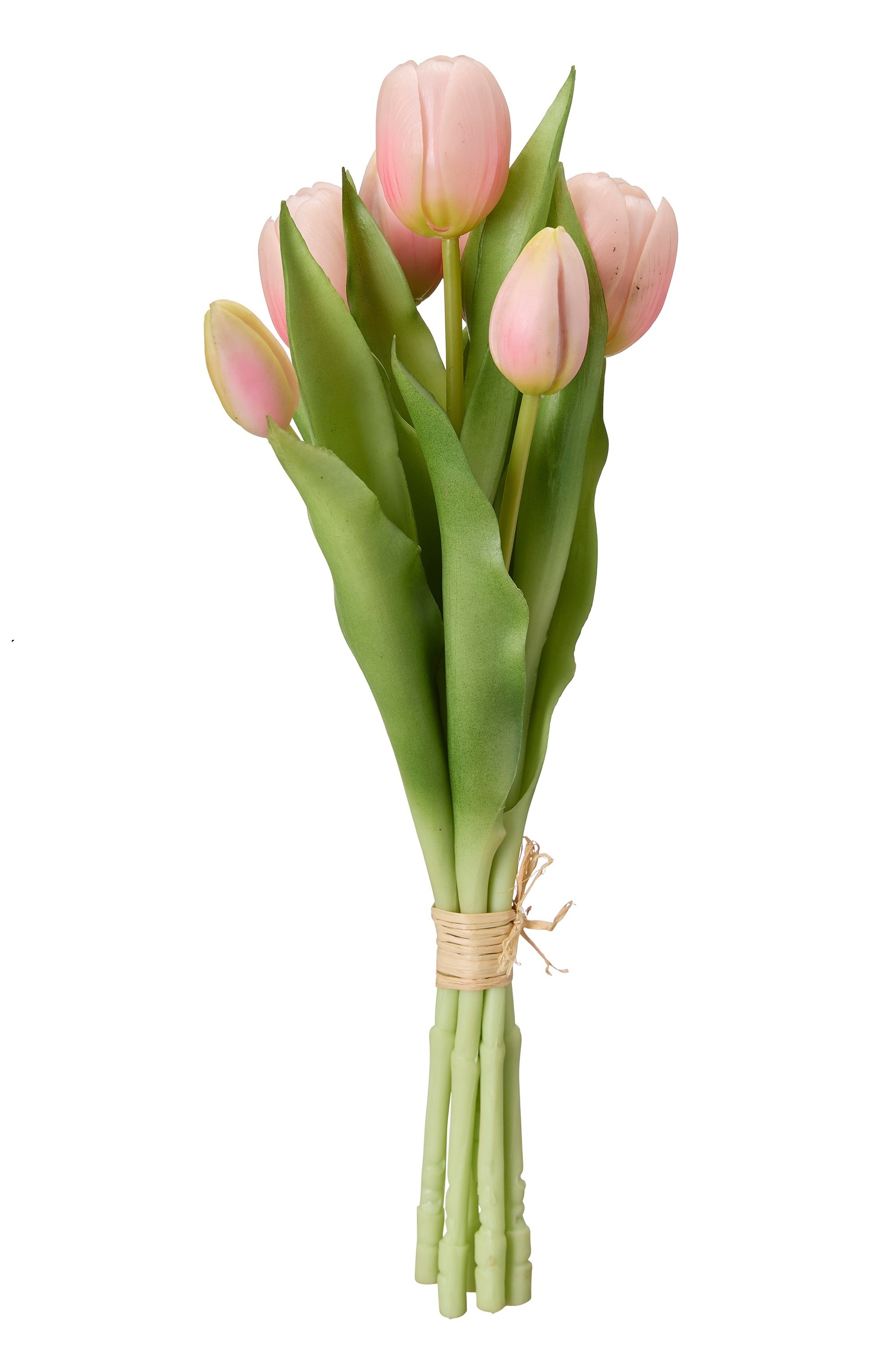Konstväxt Tulpanbukett Ljusrosa - 31 cm - 7-pack
