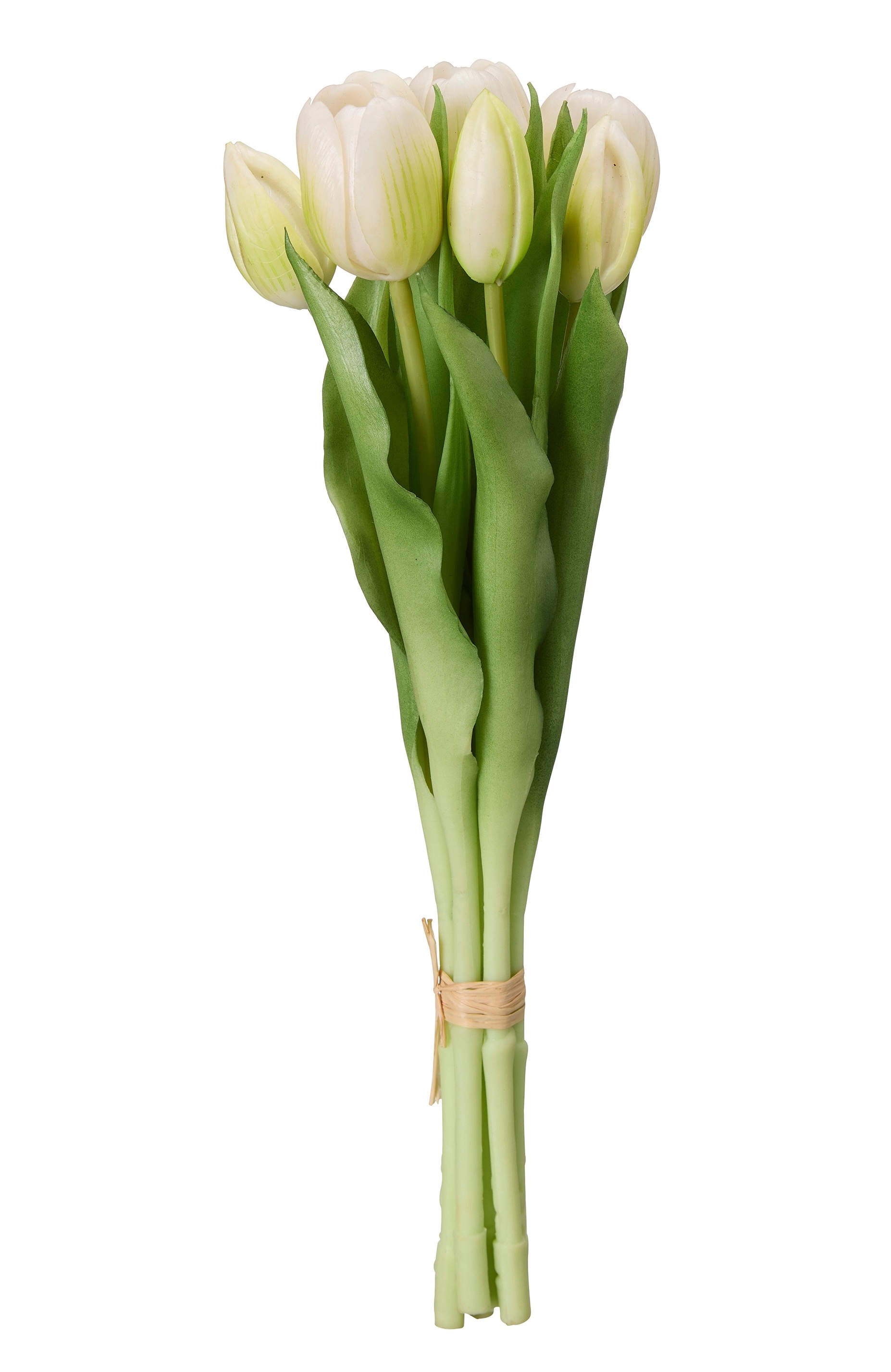 Artificial Tulip Bouquet White - 31 cm - 7 pcs