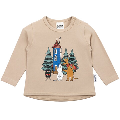 Mumin Gårdsfest Tröja beige
