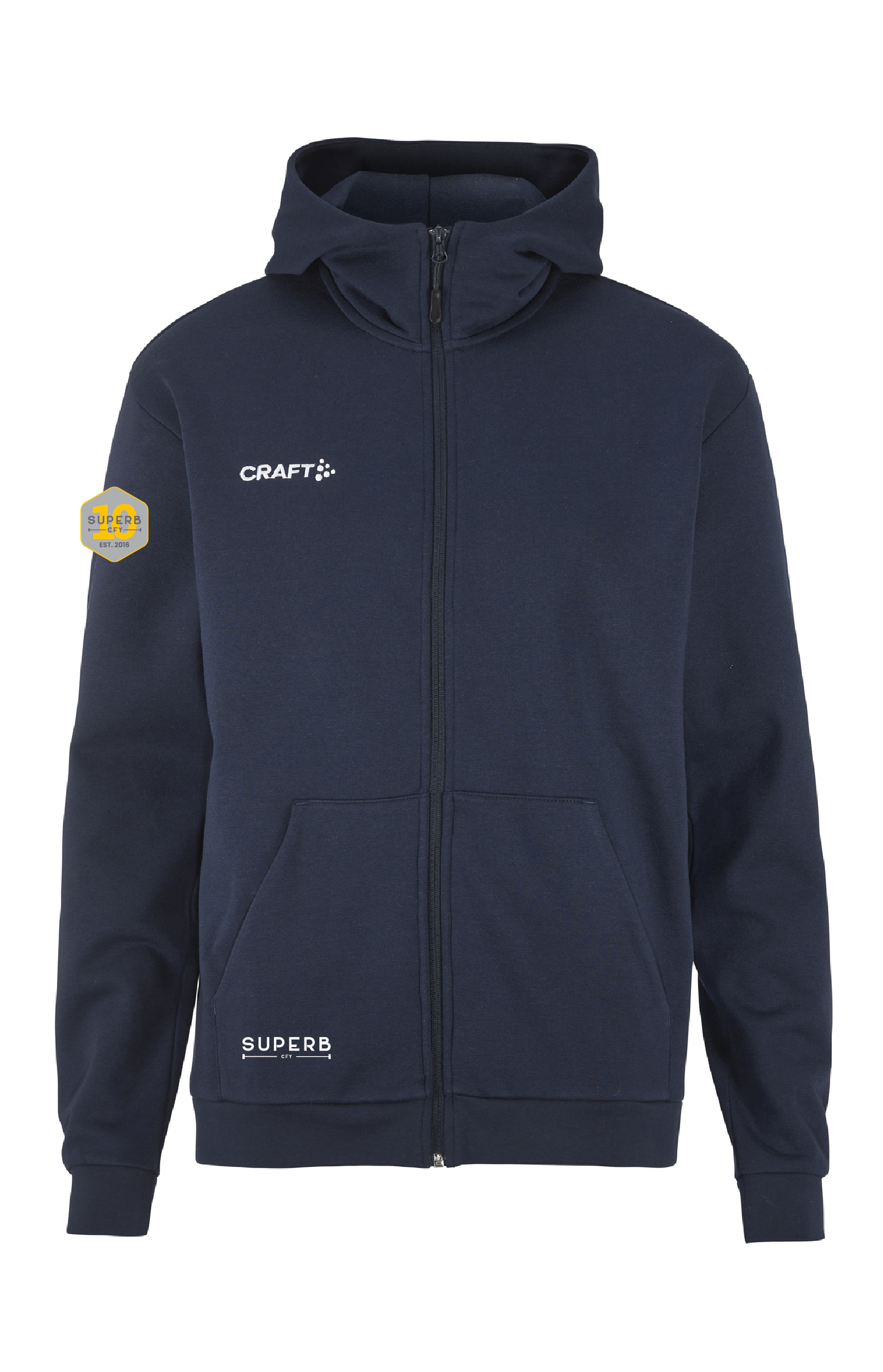 Craft Community 2.0 Logo FZ Hoodie Dam CFY  - 10 Års - 3