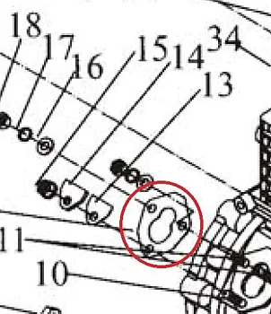 Packning/täckskiva dieselpump till KD192 och KD195 dieselmotorer
