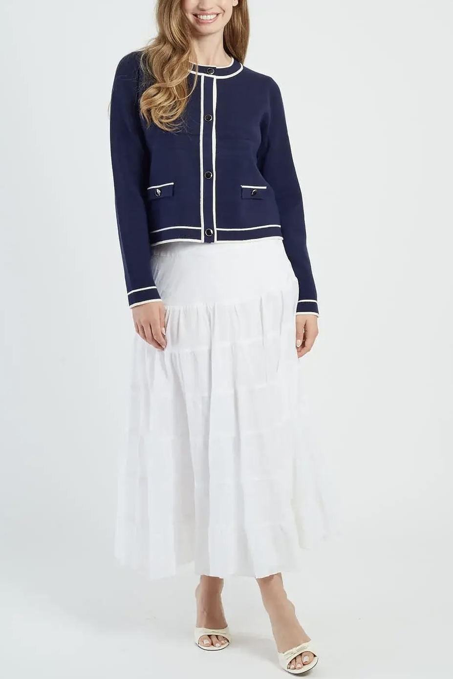Derhy  - Plume Knitted Cardigan Marin - 3