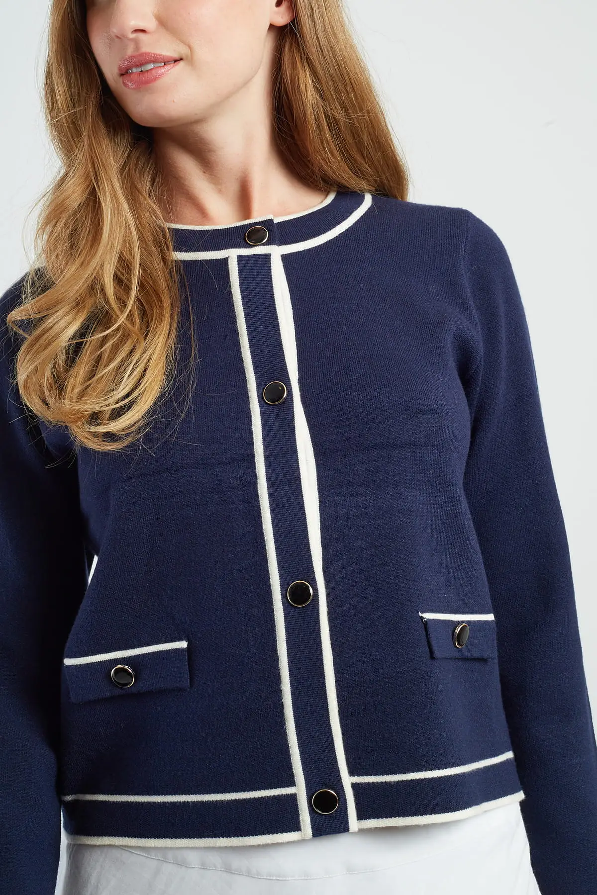 Derhy  - Plume Knitted Cardigan Marin - 4