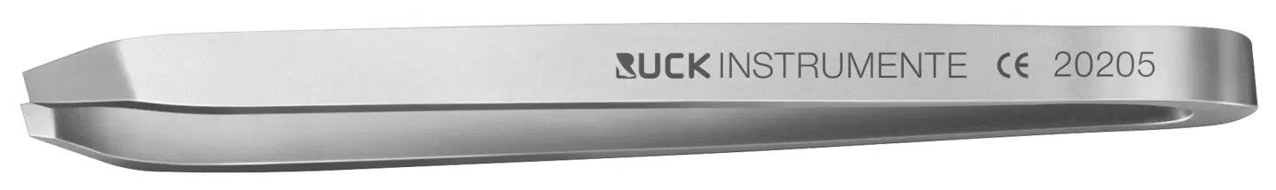 RUCK® INSTRUMENT Easy Clean pincett, rostfritt stål, längd 9,5 cm, sned, skärkant 3 mm