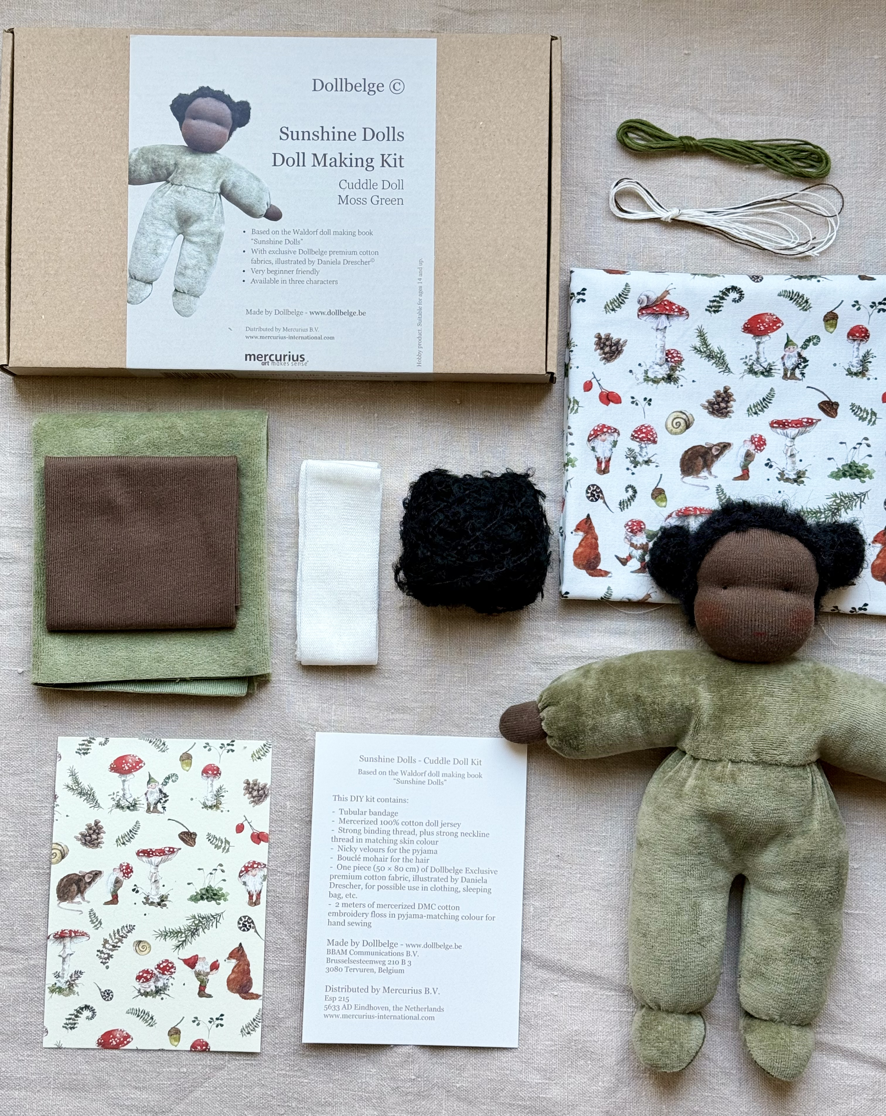 Docktillverkningskit – Sunshine Doll (Dollbelge) - 4