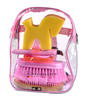 Pussesett i sekk junior rosa