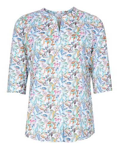Blus Paradiso blom/bladmönstrad multi
