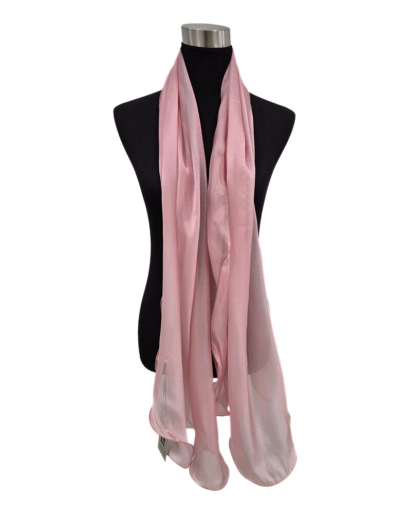 Sjal Eleea chiffong rosa
