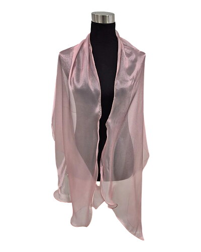 Sjal Eleea chiffong rosa