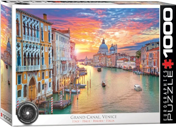 Grand Canal, Venice, 1000 Bitar Eurographic - 2