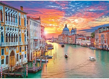 Grand Canal, Venice, 1000 Bitar Eurographic