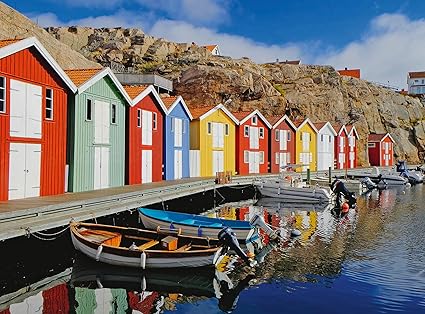 Colorful Houses in Sweden, 100 Bitar XL Ravensburger
