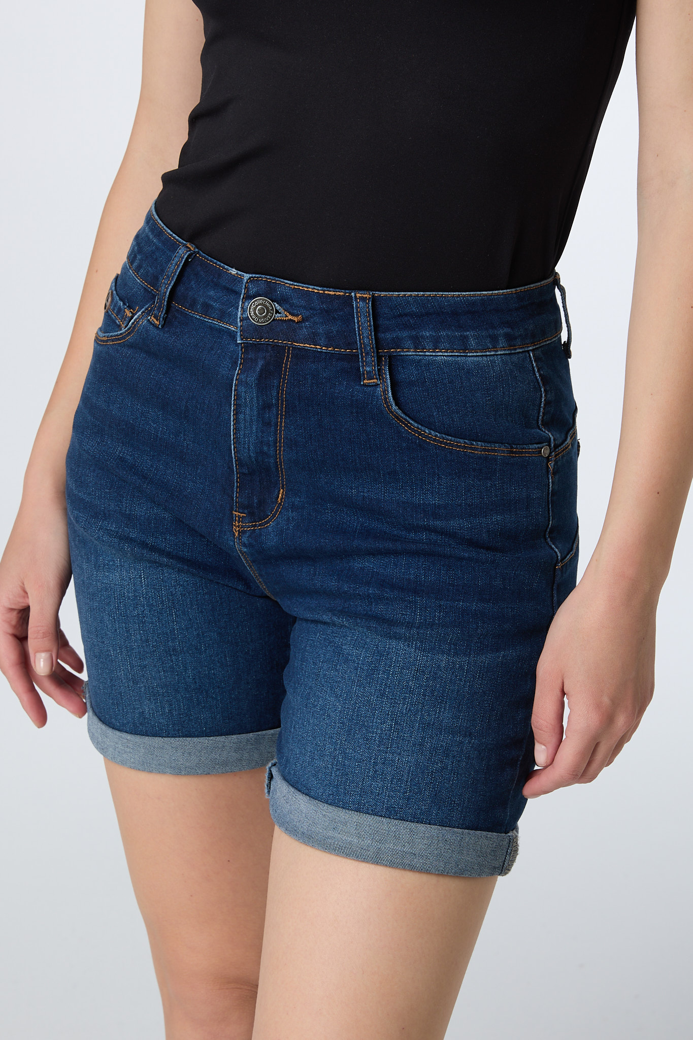DENIM SHORTS Dark Blue