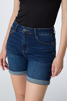 DENIM SHORTS Dark Blue