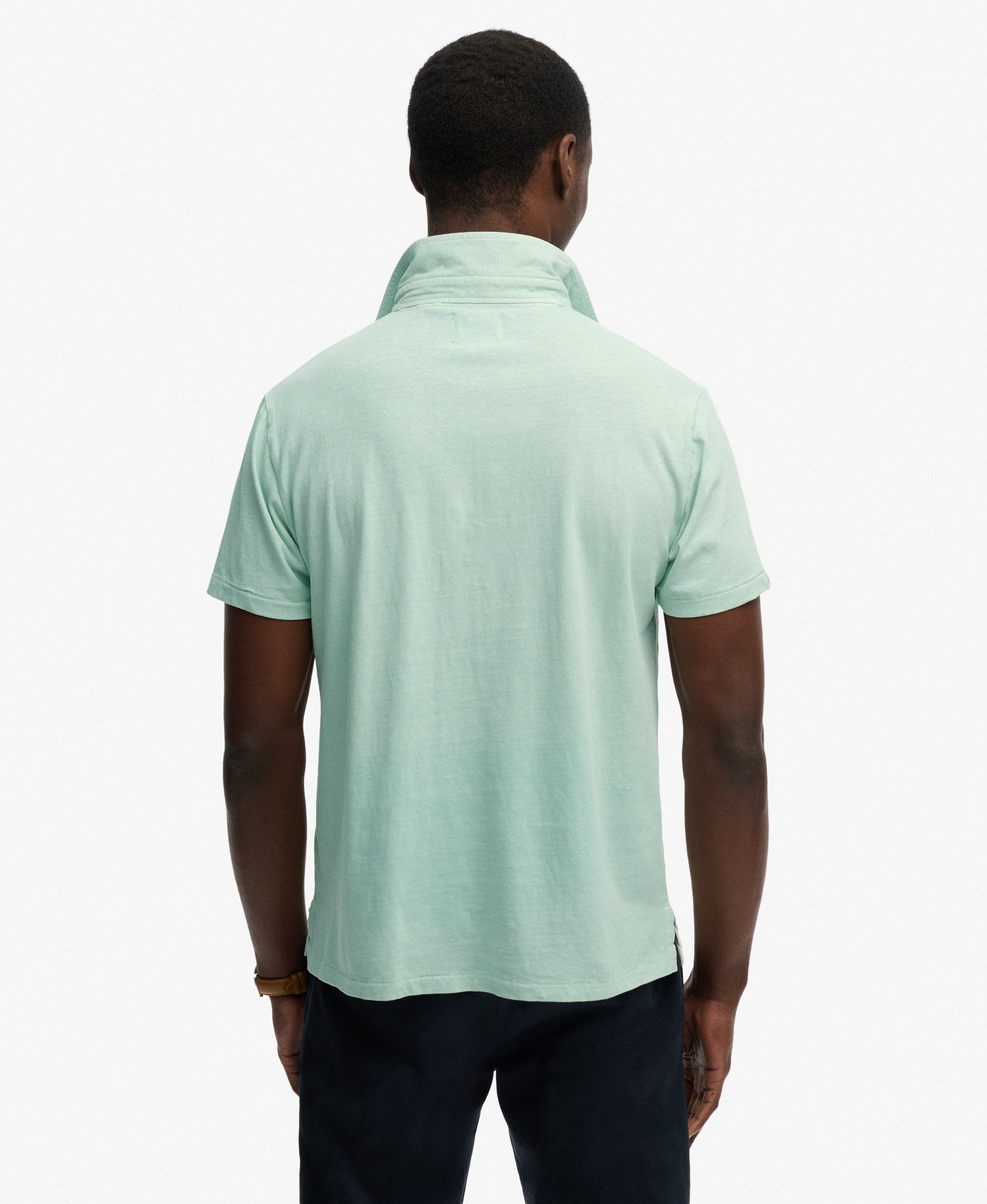 Superdry - Classic Cotton Linen Polo - Fresh Mint Green - 2