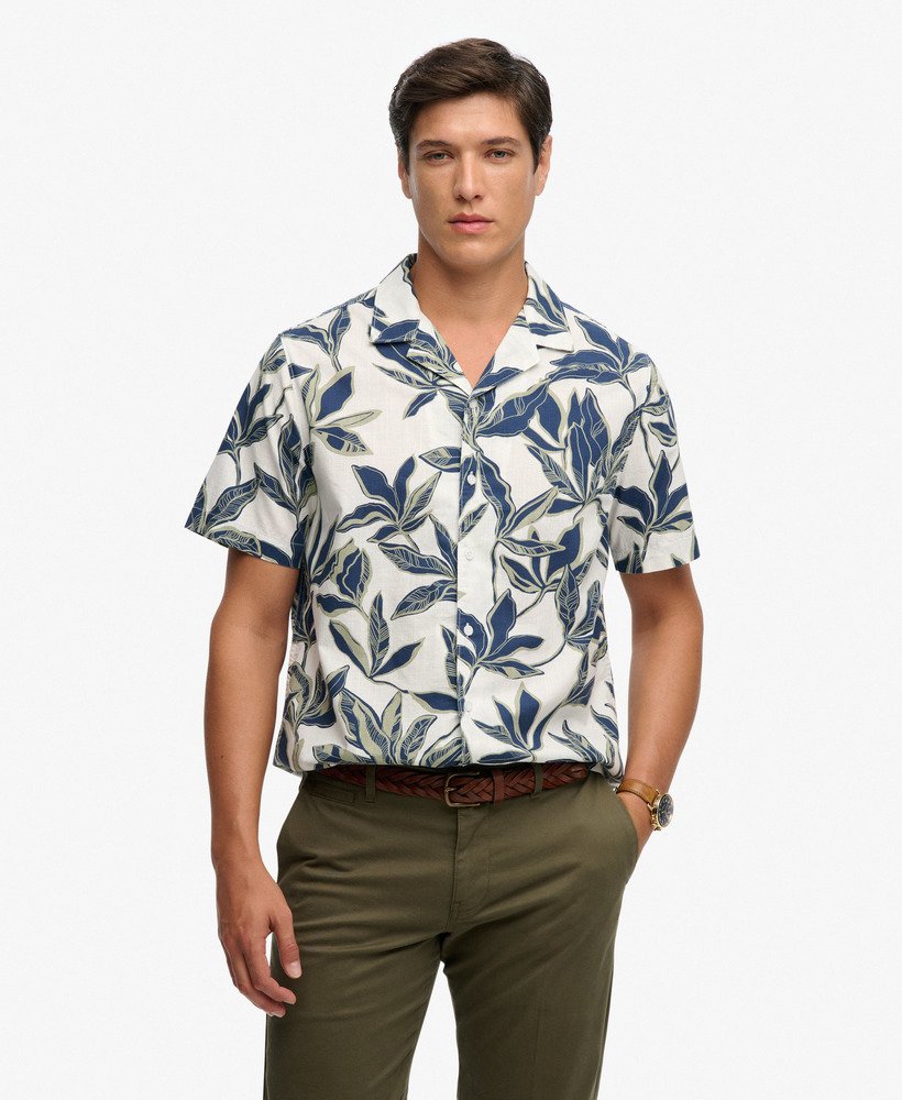 Superdry - Cabana Poolside s/s Shirt - Banana Leaf Ecru