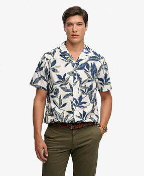 Superdry - Cabana Poolside s/s Shirt - Banana Leaf Ecru