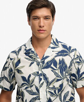 Superdry - Cabana Poolside s/s Shirt - Banana Leaf Ecru
