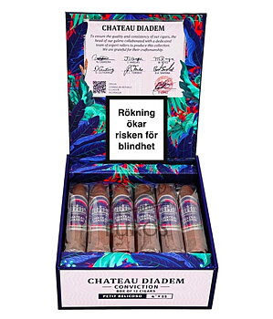 Chateau Diadem Conviction Petit Belicoso Cigarrlåda 12-pack