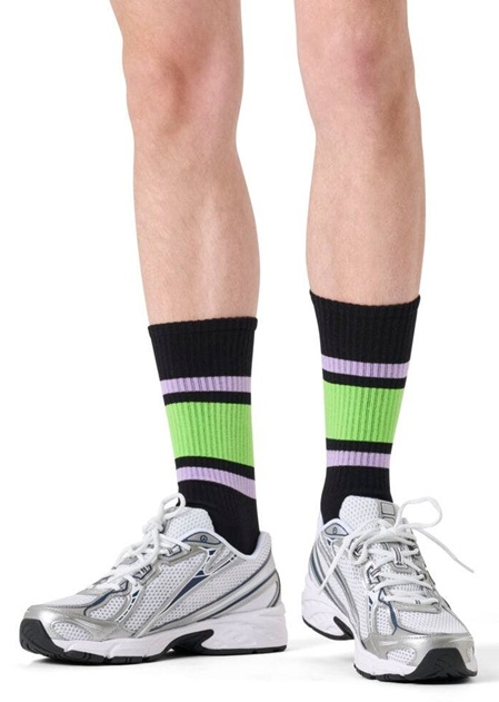 Happy Socks Simple Stripe Sneaker Sock - 2