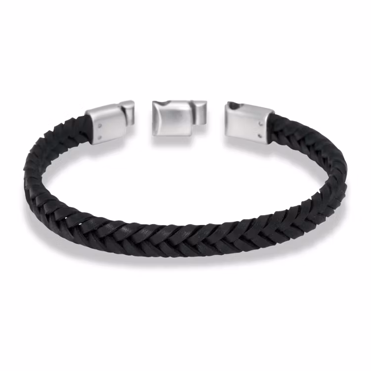 Armband svart läder