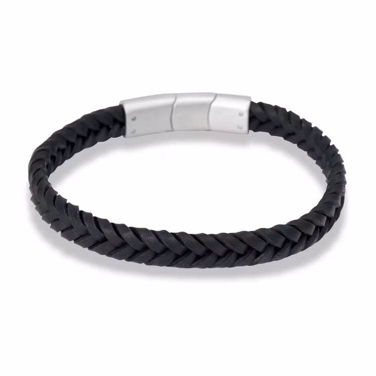 Armband svart läder