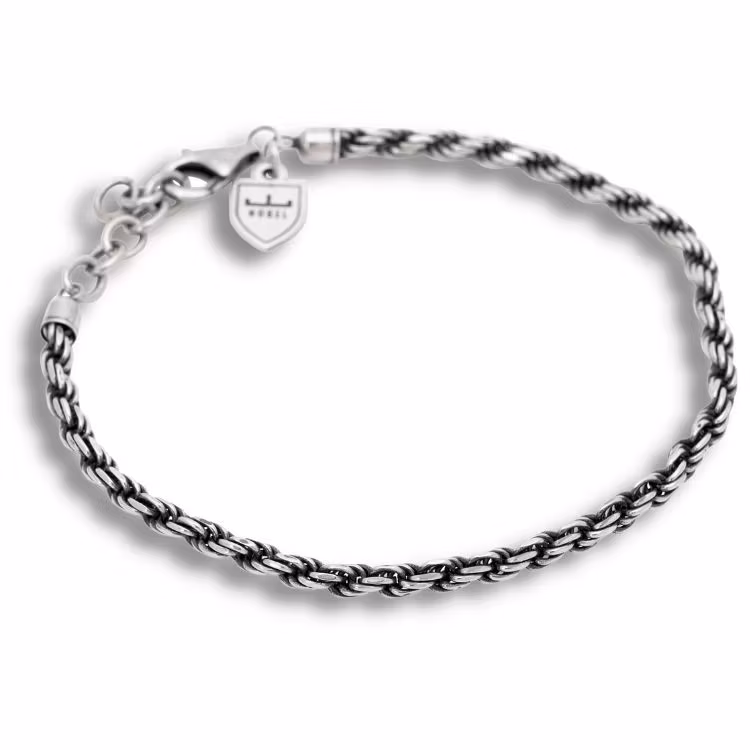 Armband Cordell oxiderad silver 