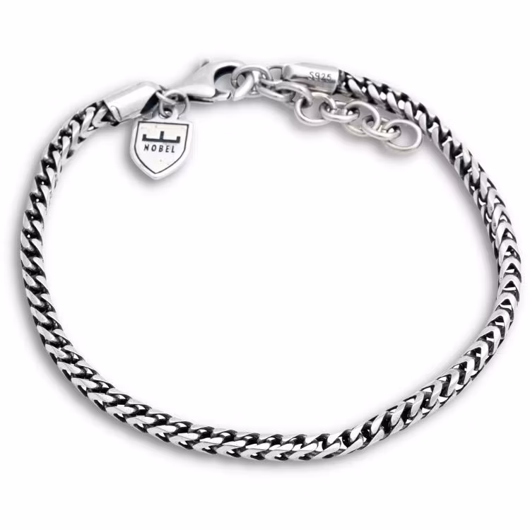 Armband rävsvanslänk silver