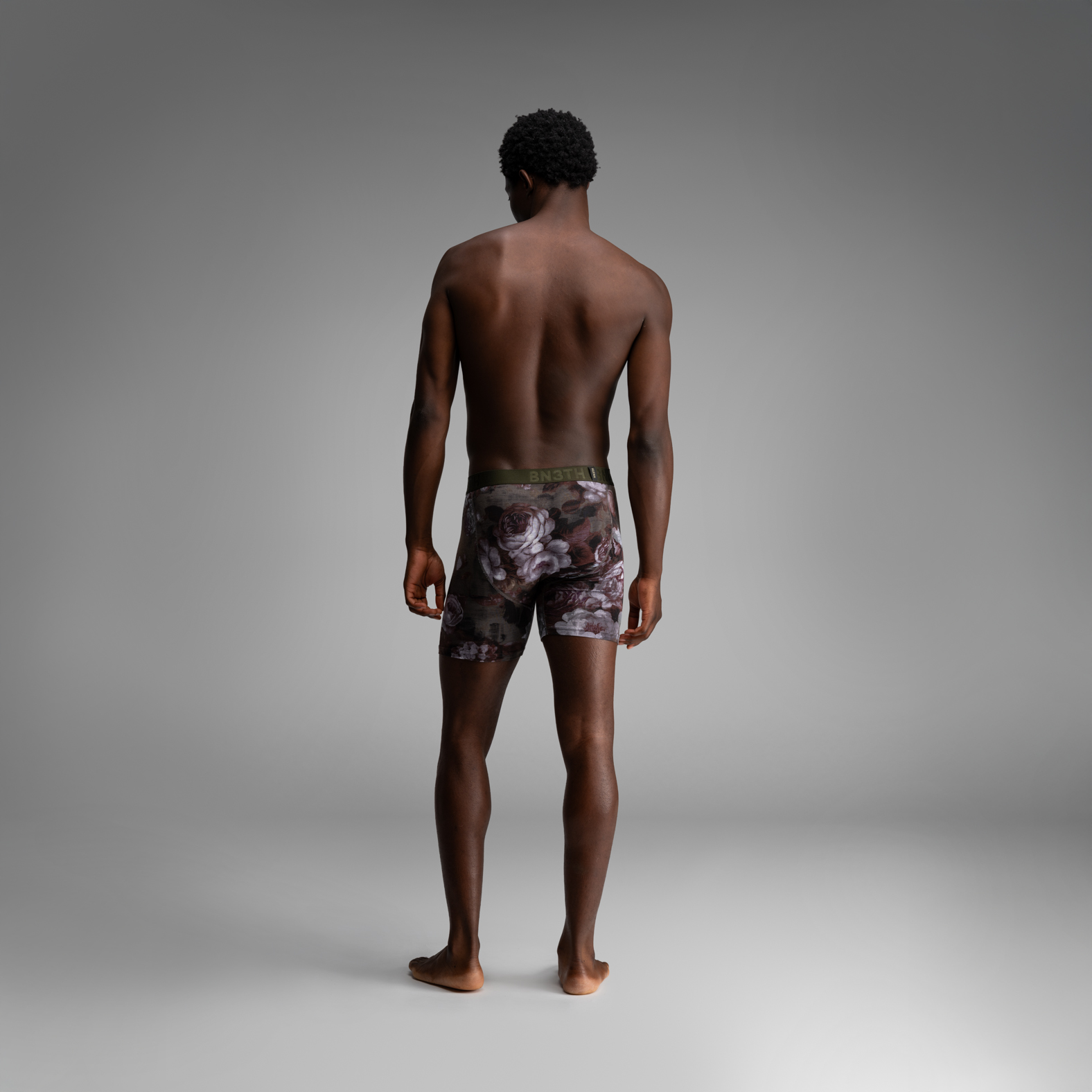 CLASSIC ICON BOXER BRIEF PRINT -  VINTAGE ROSE-HEATHER DUFFLE - 6