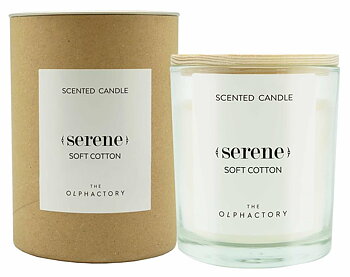 The Olphactory Serene Soft Cotton Candle