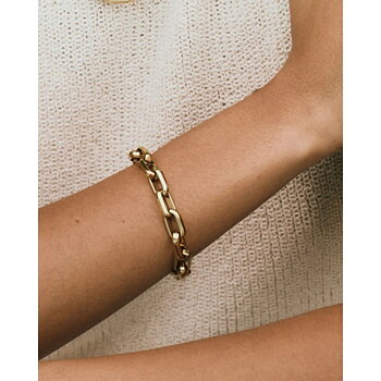 Edblad Box Chain Maxi armband guld