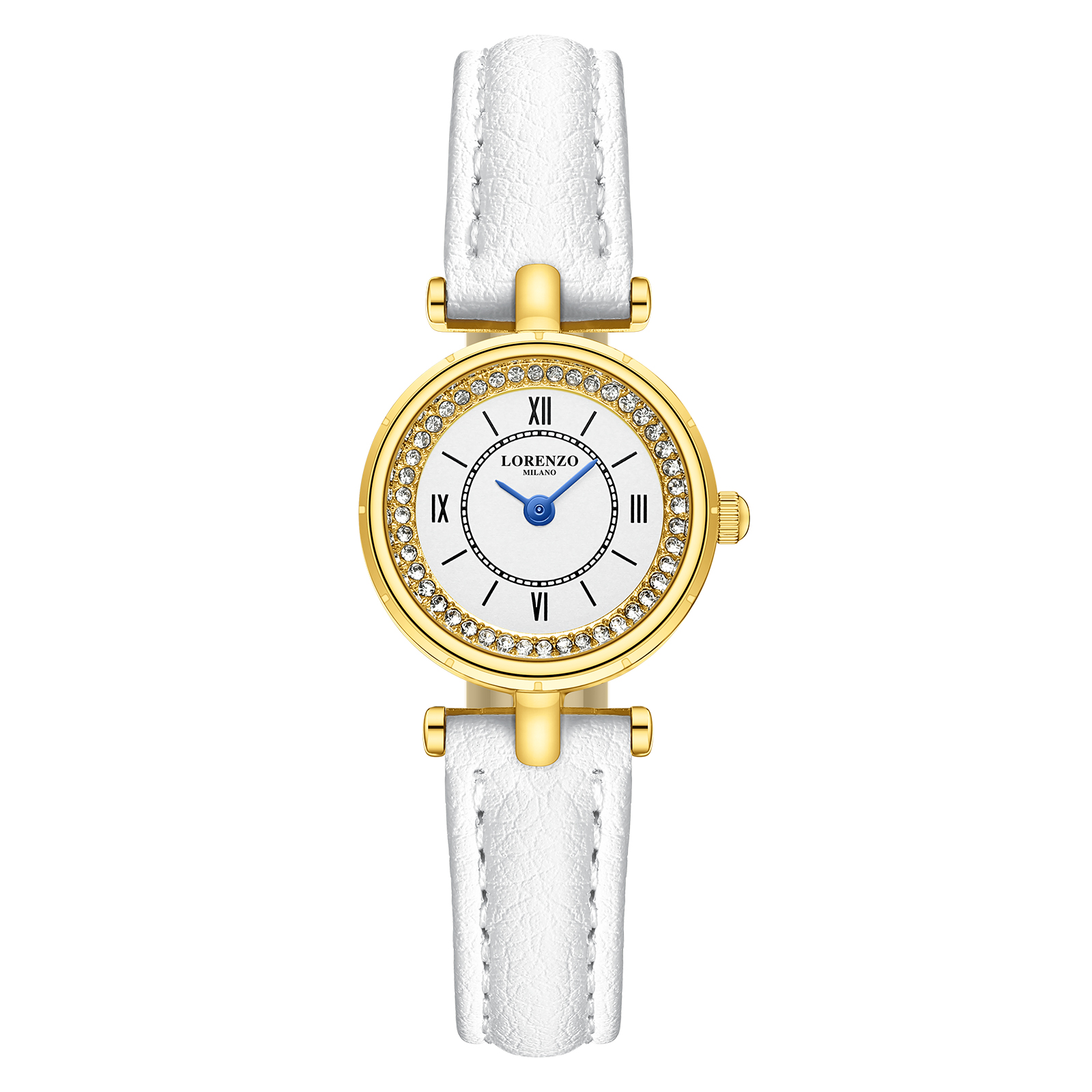 Lorenzo Beatrice Brillante Cuio Bianco Oro Argento