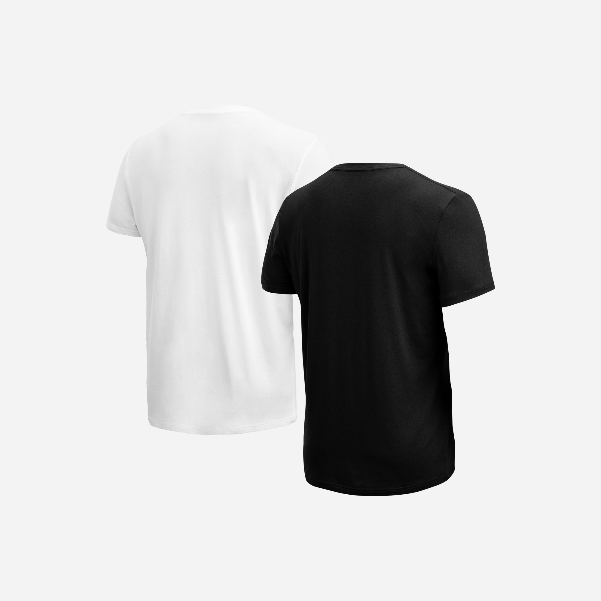 ESSENTIALS CREW T-SHIRT - BLACK/WHITE 2 PACK - 3