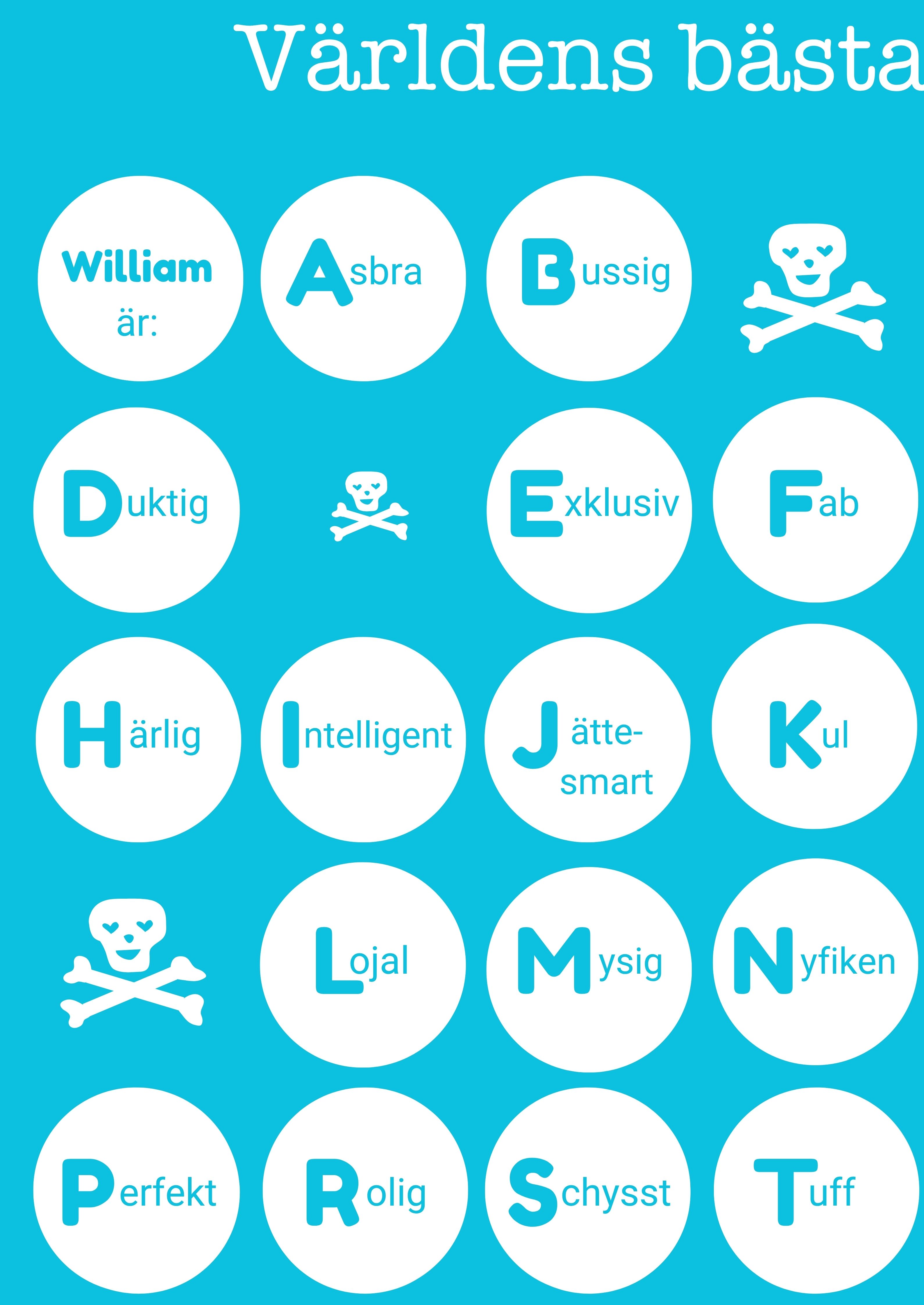 Poster - Världens bästa -Svart - 2