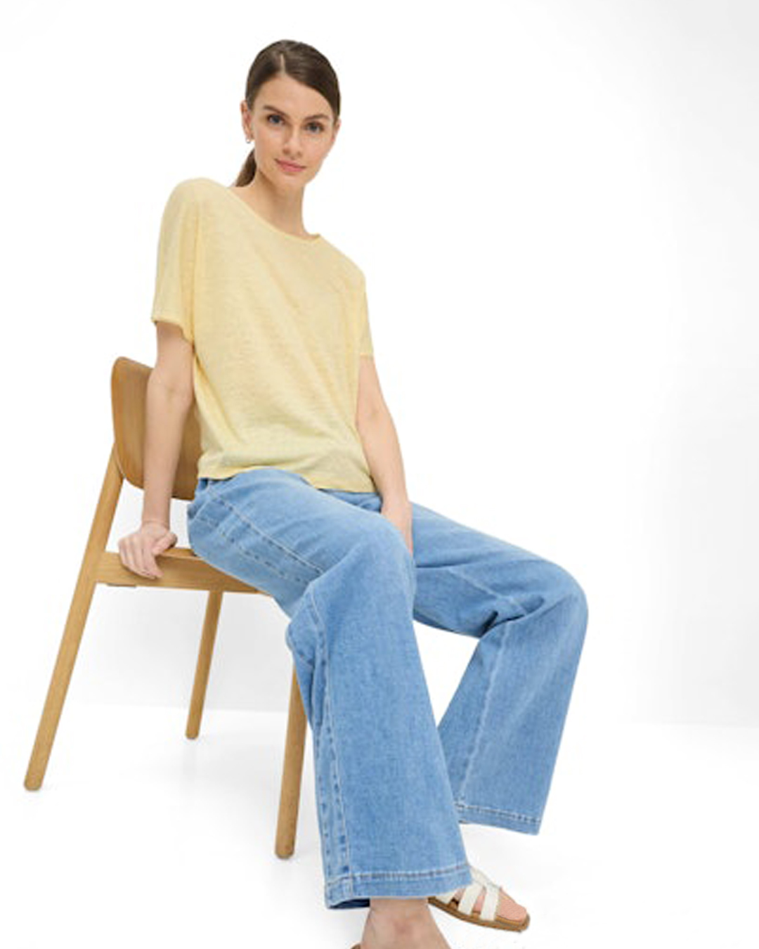 Jeans Maine tunna vida ljusblå denim - 4
