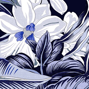 Skjorta kortärm. blå med blommönster . Märke  DESOTO, 