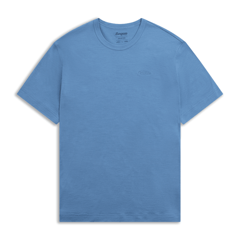 Logo Merino Tee Elemental Blue Herr FF