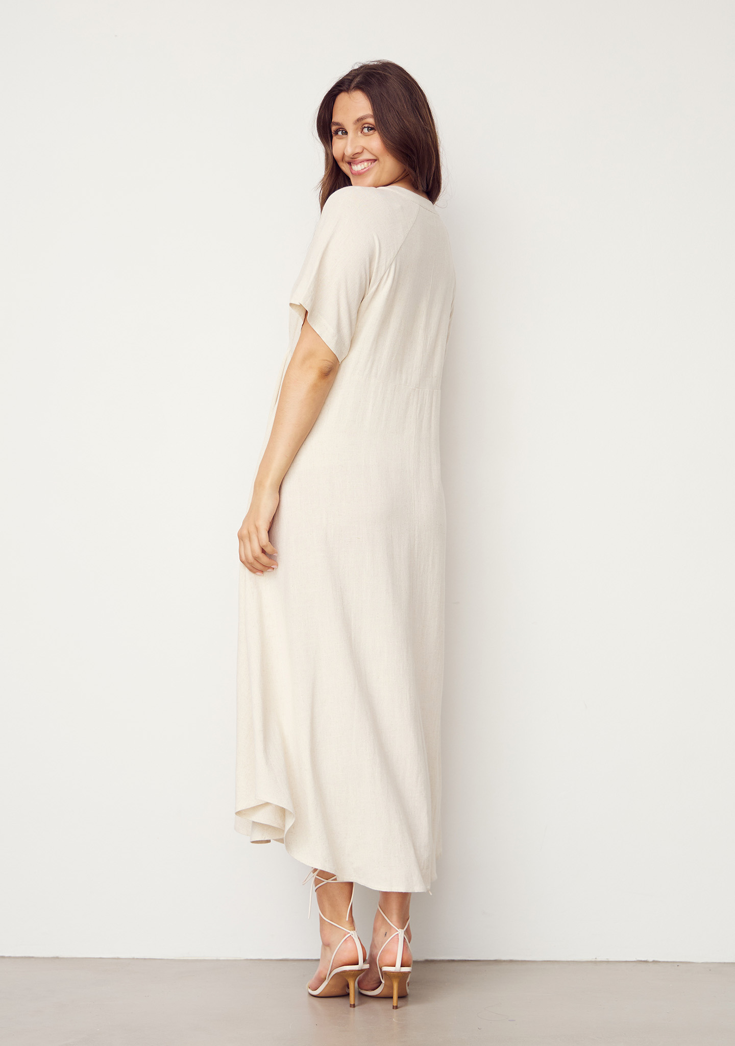Pearl Long Dress - Sand - Isay - 3