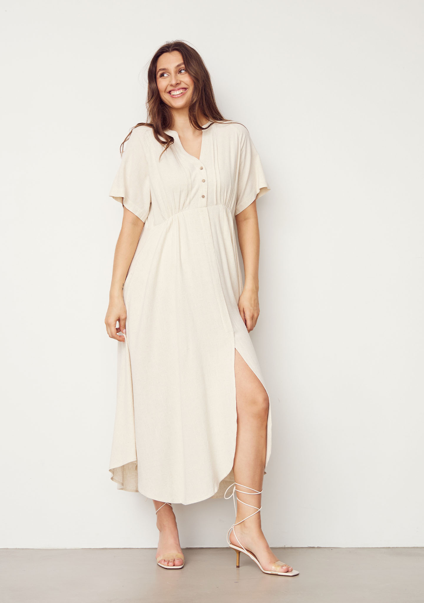 Pearl Long Dress - Sand - Isay