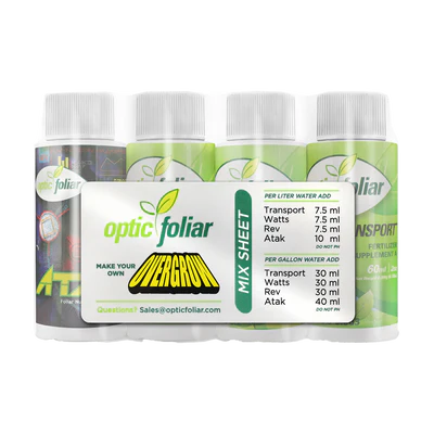 Optic Foliar Overgrow Concentrate Starter Pack (Transport, Watts, Rev, Atak)