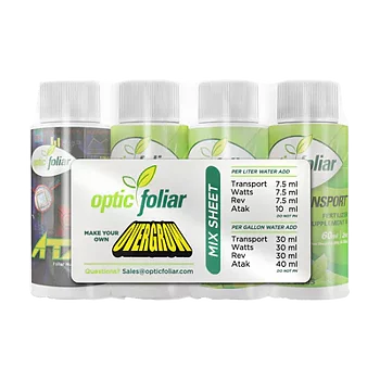 Optic Foliar Overgrow Concentrate Starter Pack (Transport, Watts, Rev, Atak)