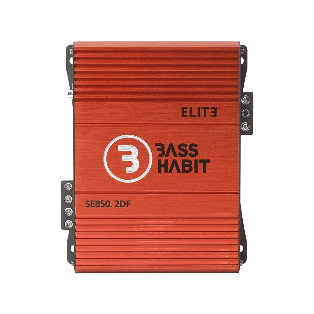 Bass Habit SPL ELITE 850.2DF, strömstarkt tvåkanaligt slutsteg - 2
