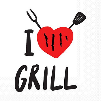 Servetter - I Love Grill