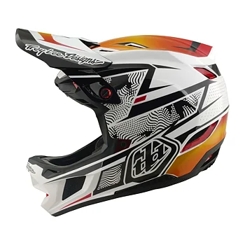 Troy Lee Designs D4 Composite Helmet Lined up White