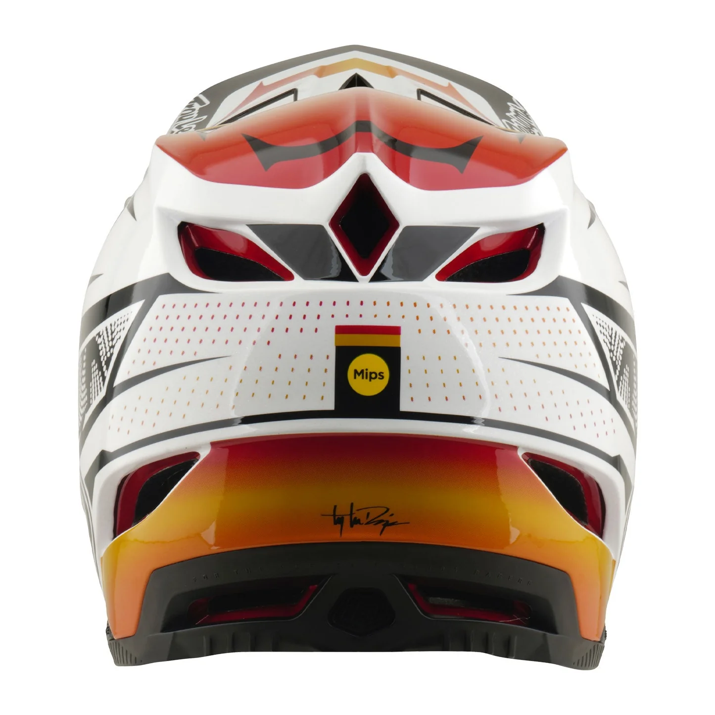 Troy Lee Designs D4 Composite Helmet Lined up White - 3