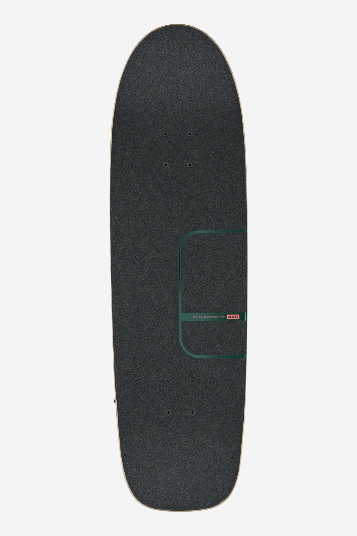 Globe Kerbo 9.25" Black Maple/Emerald Green Cruiser Skateboard - 2