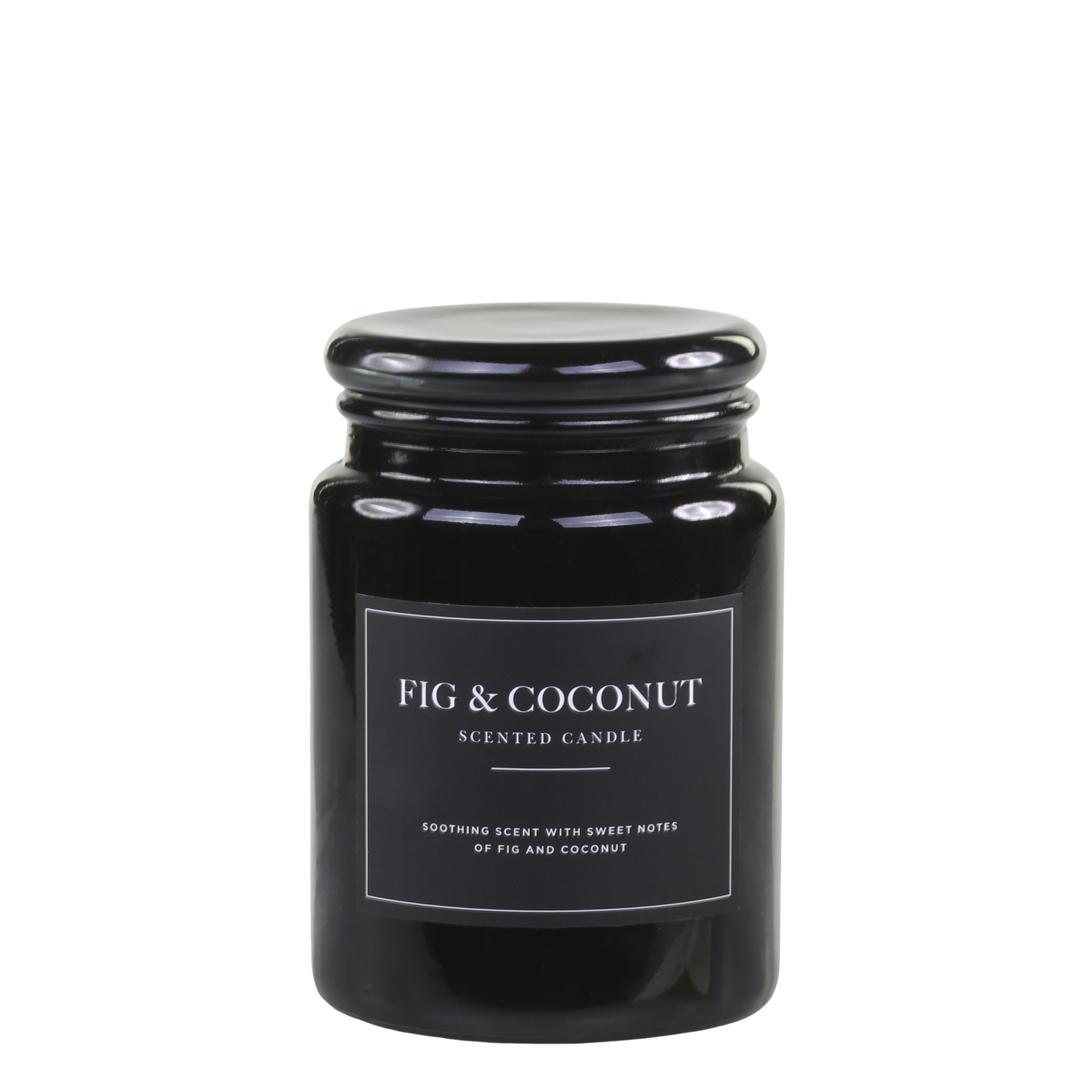 Scented Candle - Fig & Coconut - H14,5/Ø9,5 cm - 2