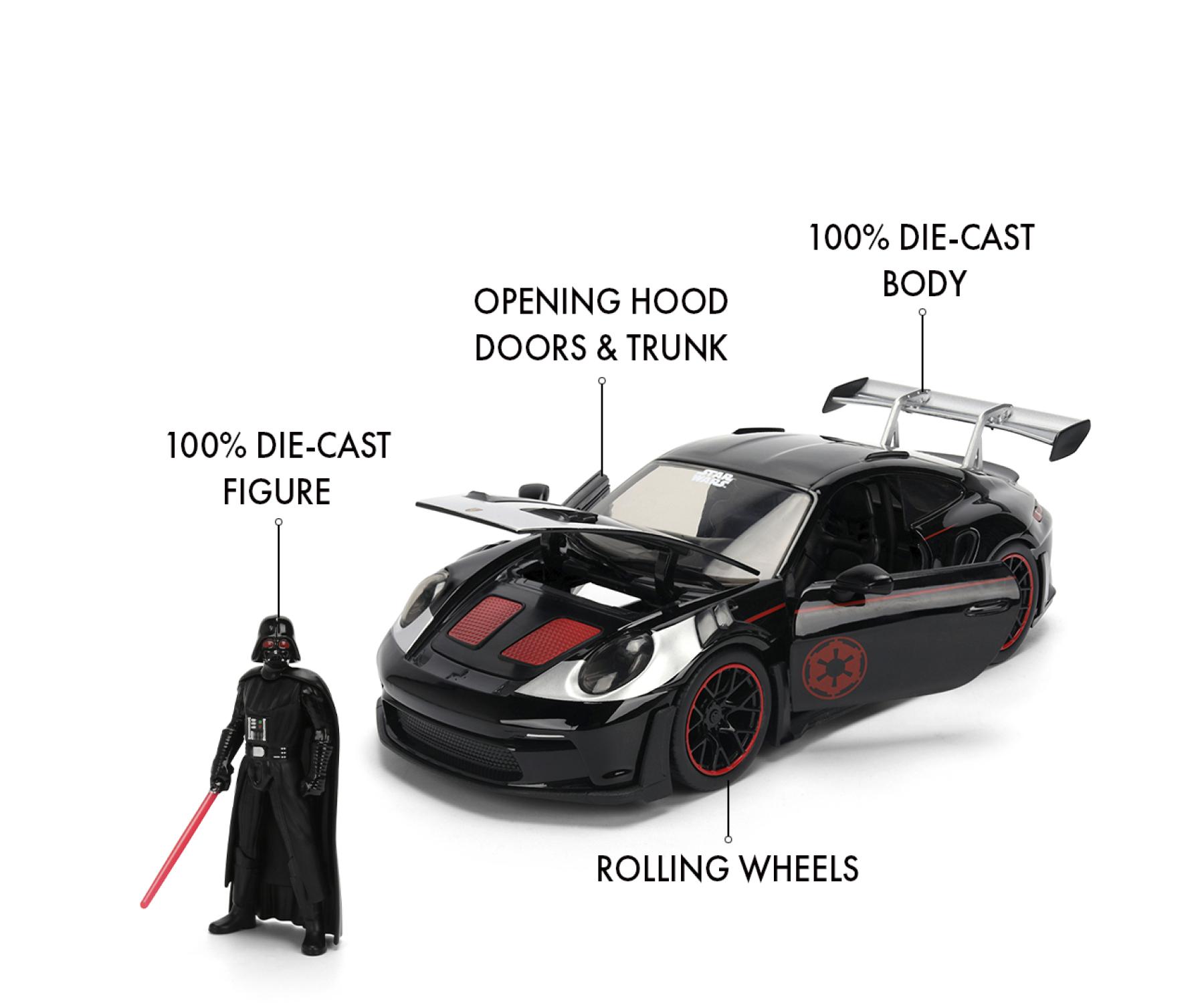 Star Wars Darth Vader Porsche 911  Skala 1:24 - 5