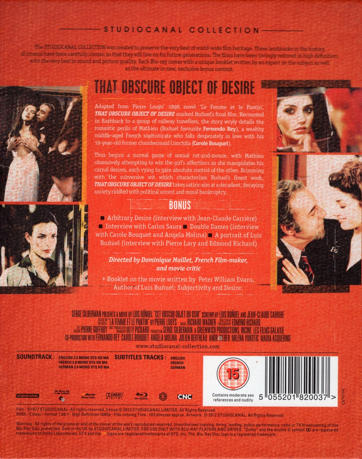 That Obscure Object of Desire (Digipack) (ej svensk text) (Blu-ray) (Begagnad) - 2