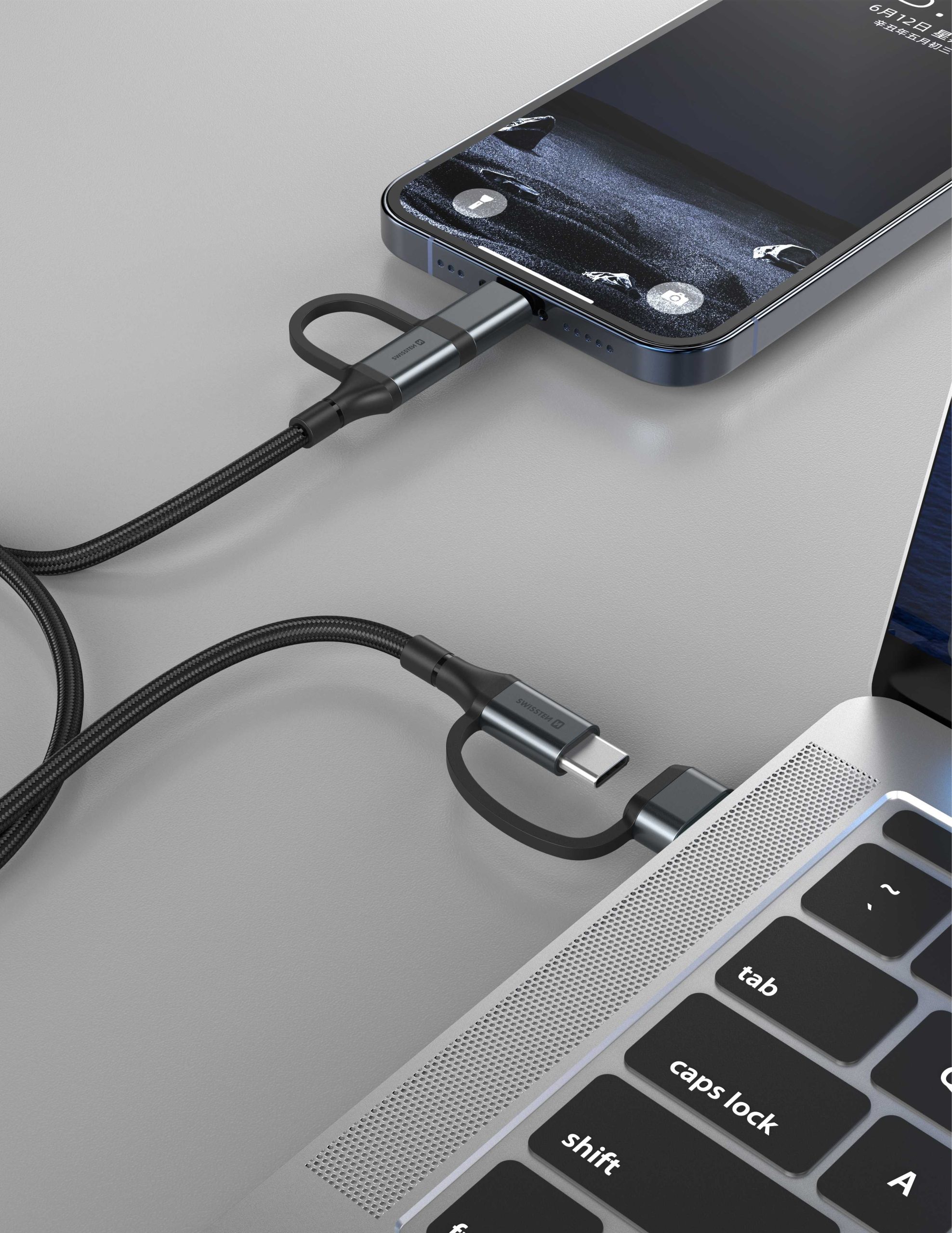 Swissten 4-in-1 Charging & Data cable - 2